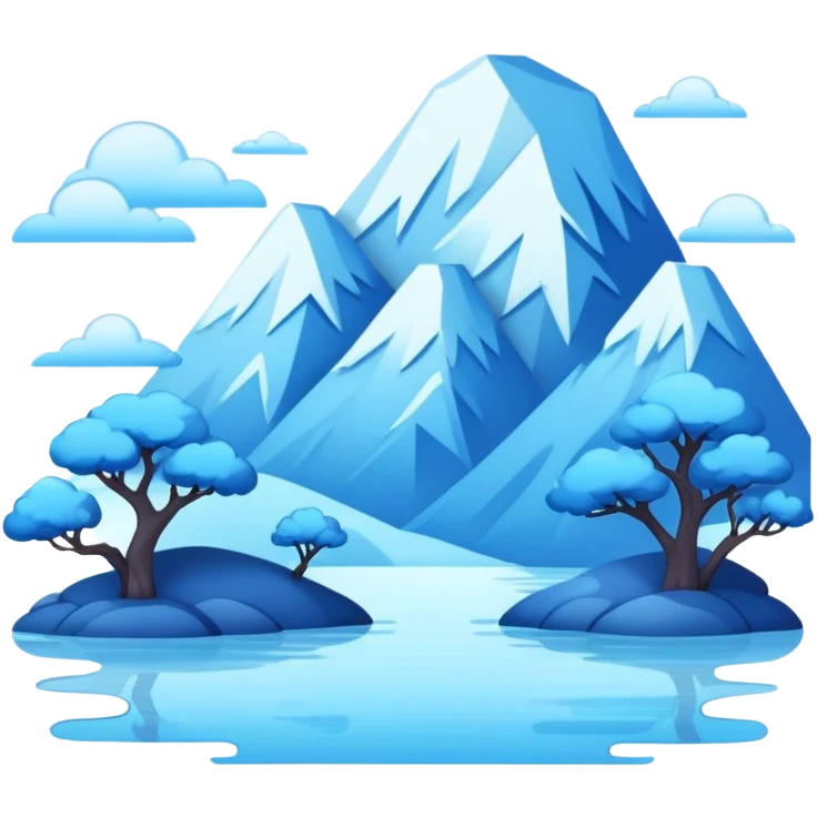 Edgy Kawaii Blue Pale Aesthetic Scenery Deco emoji