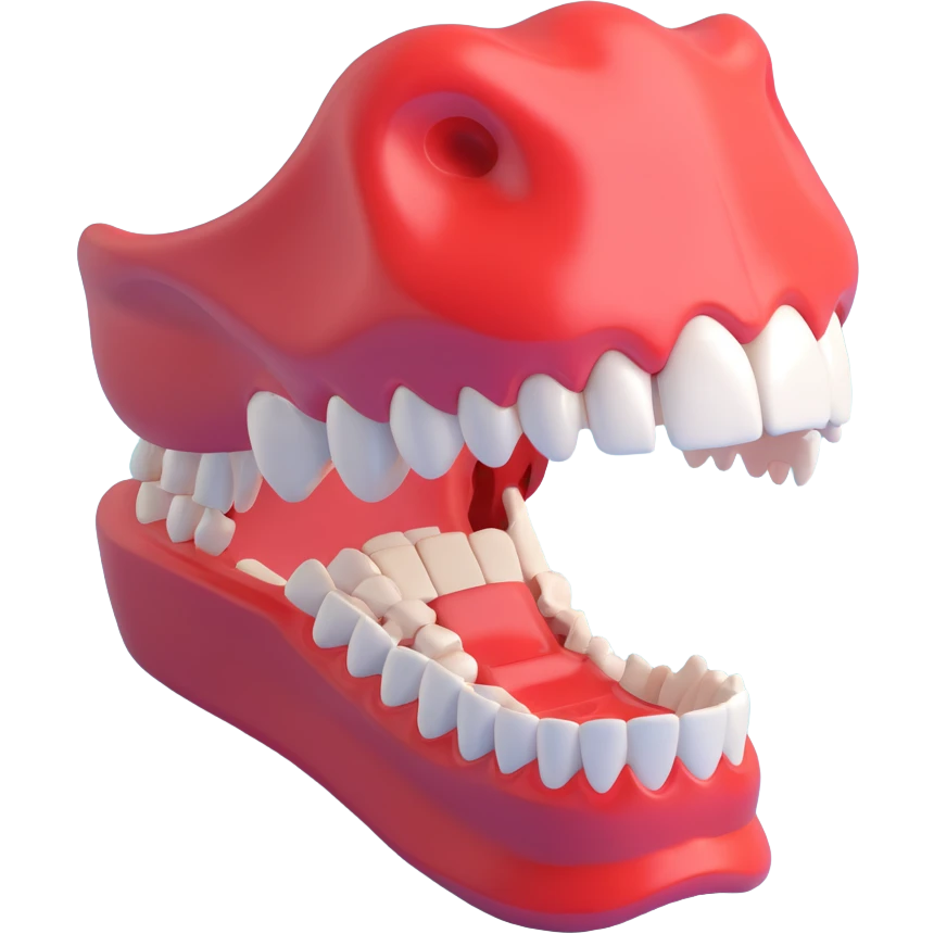 Digital jaw model emoji