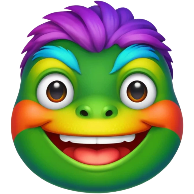 Rainbow pepe emoji
