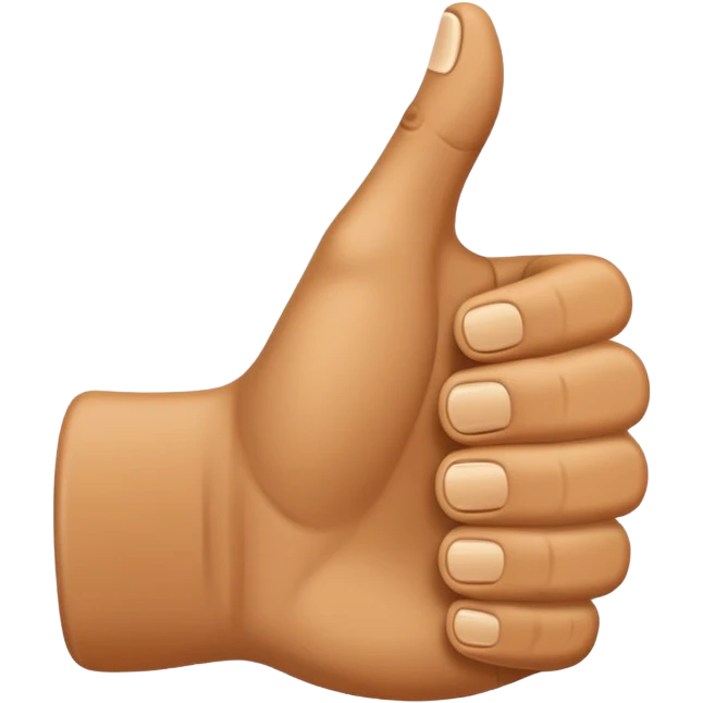 half thumb up emoji