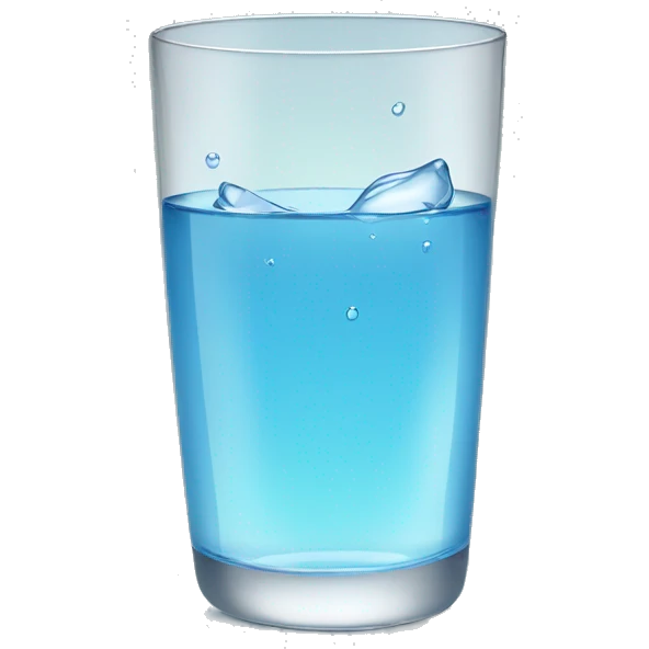 Glass of water emoji
