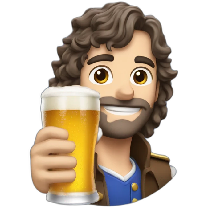 frodon sacquet drink a beer emoji