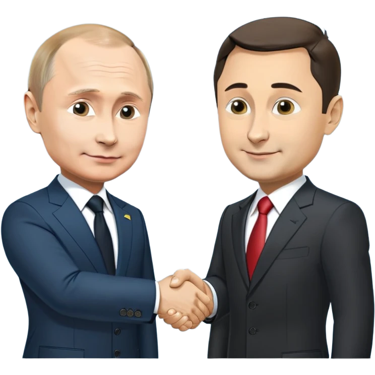 Путин жмет руку зеленскому emoji