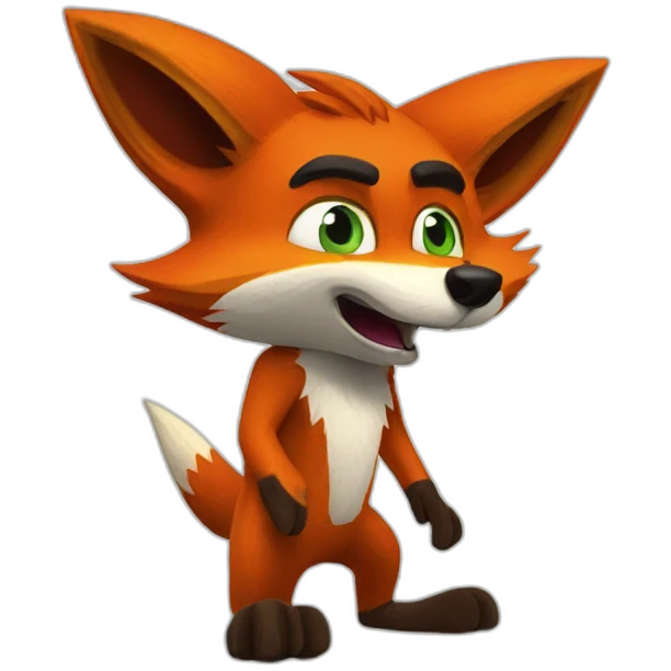 Fox Crash Bandicoot emoji