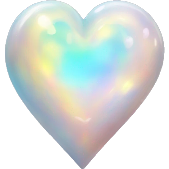 opal heart emoji