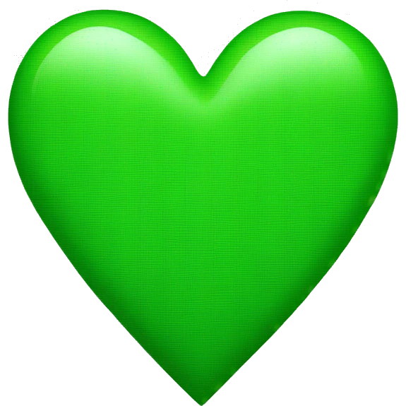 Green heart  emoji