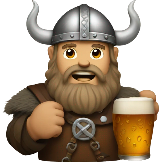 Viking with a pint  emoji