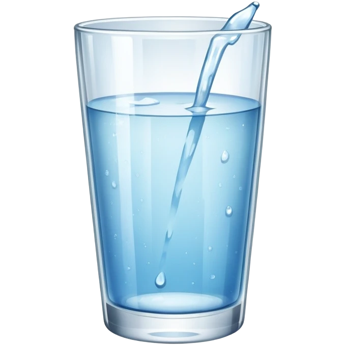 drinking glass with water emoji
