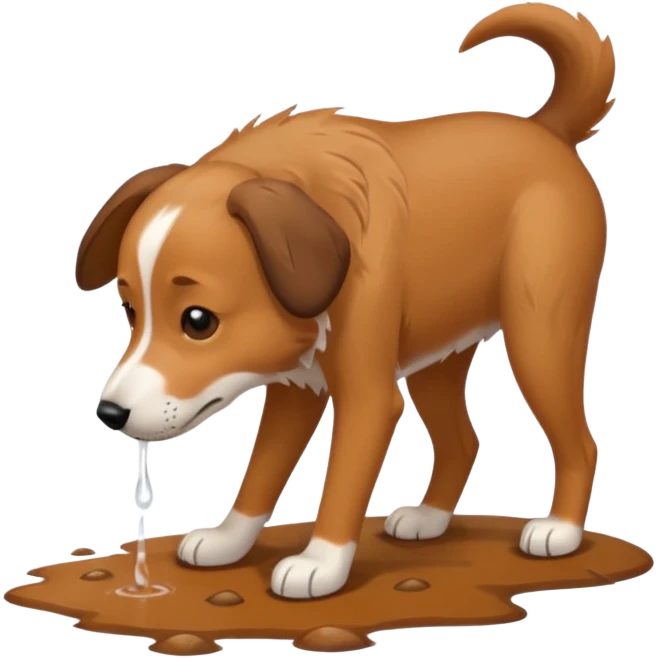 the dog has its head down, looking for tracks emoji