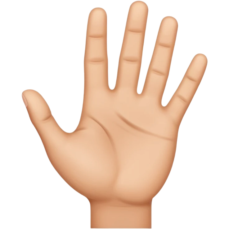 Mano abierta  emoji