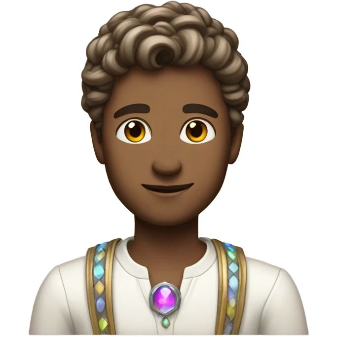 astrology virgo male white the maiden iridescent  emoji