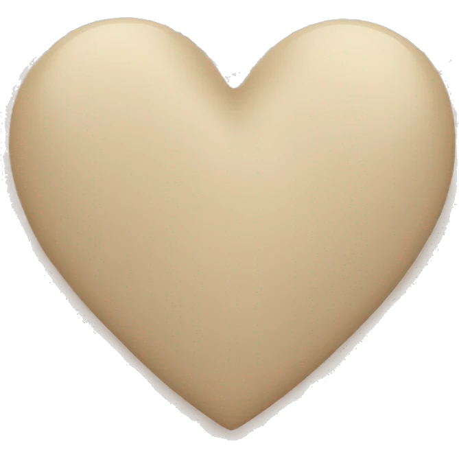 Beige Heart  emoji