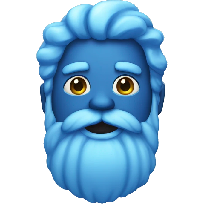 blue giant with  a beard  emoji