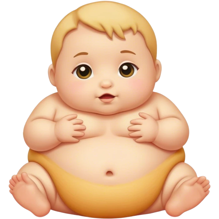 baby with fat rolls emoji