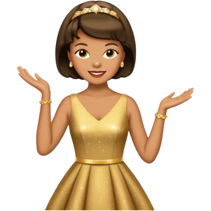 Florence Ballard gold dress emoji