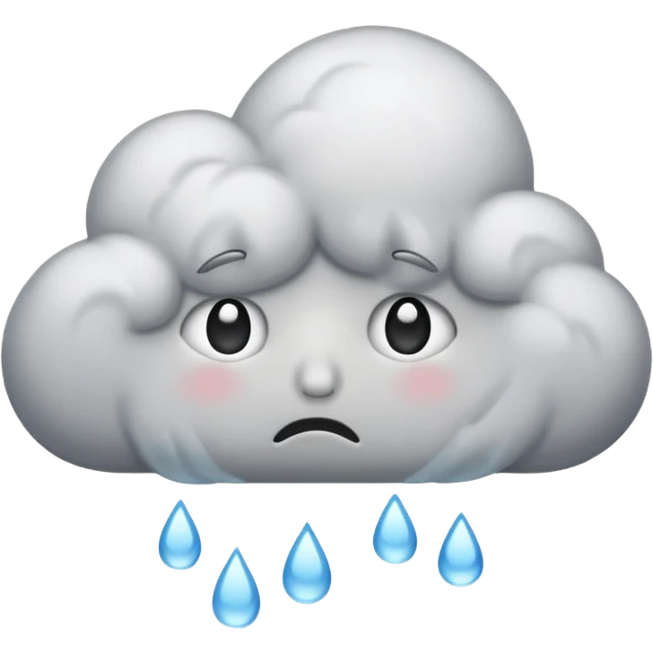 A sad cloud emoji emoji