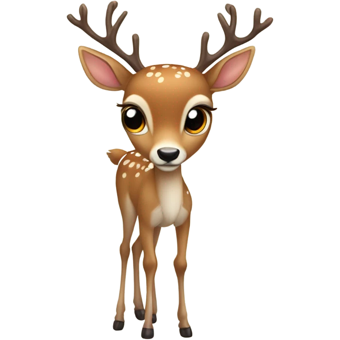 Coquette deer  emoji