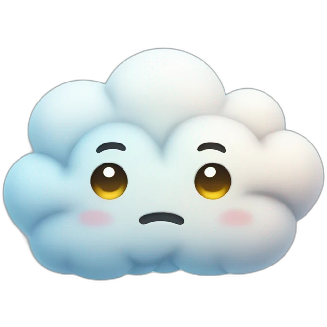 cute sad cloud emoji