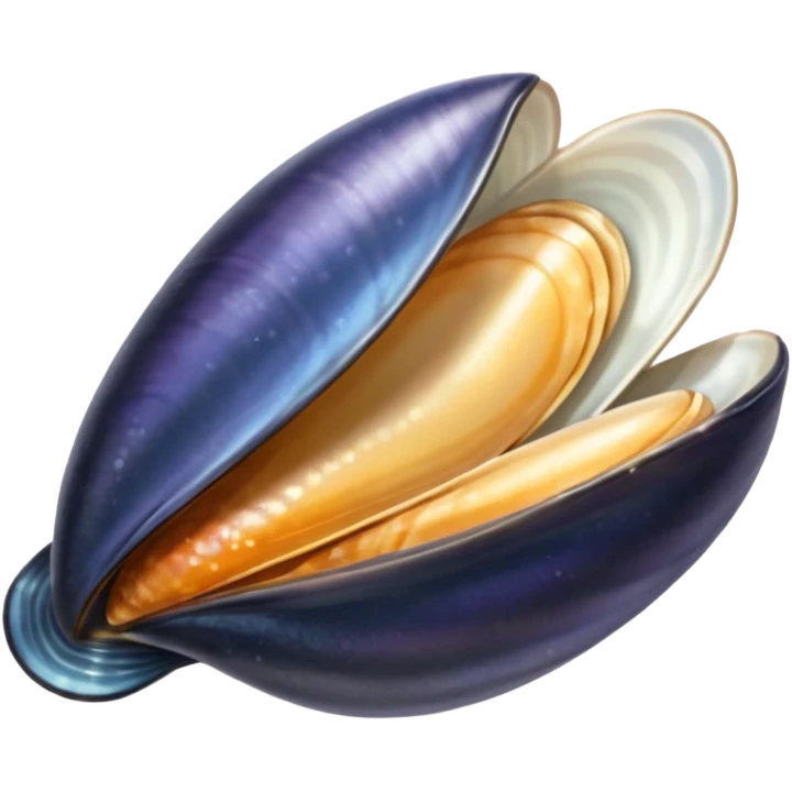 sticker of one open mussels emoji