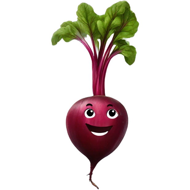 happy beetroot showing finger up emoji