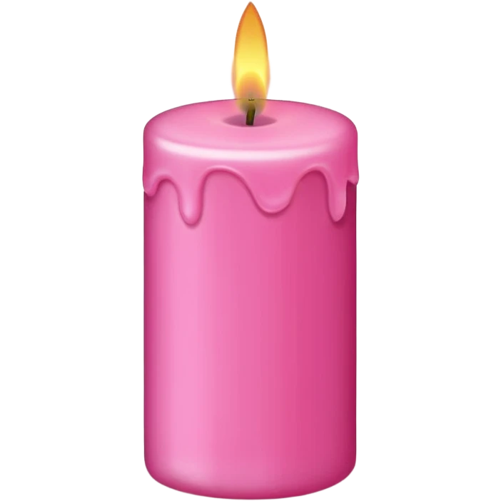 Pink candle emoji