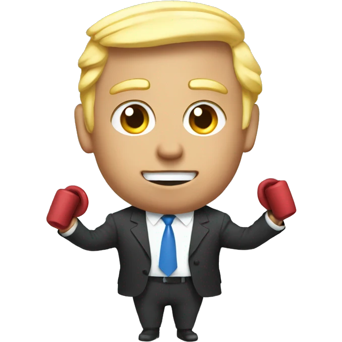 Elon with Trump skipping rope  emoji