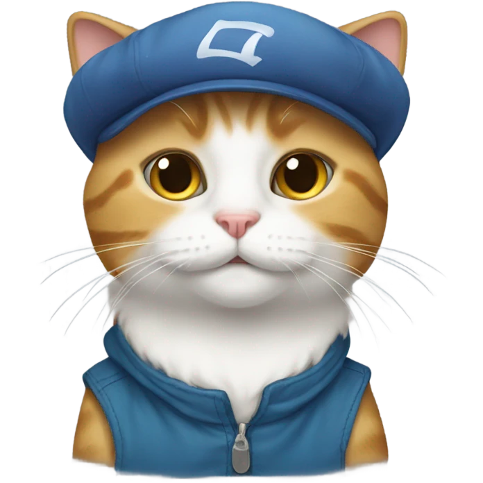 cat with cap emoji