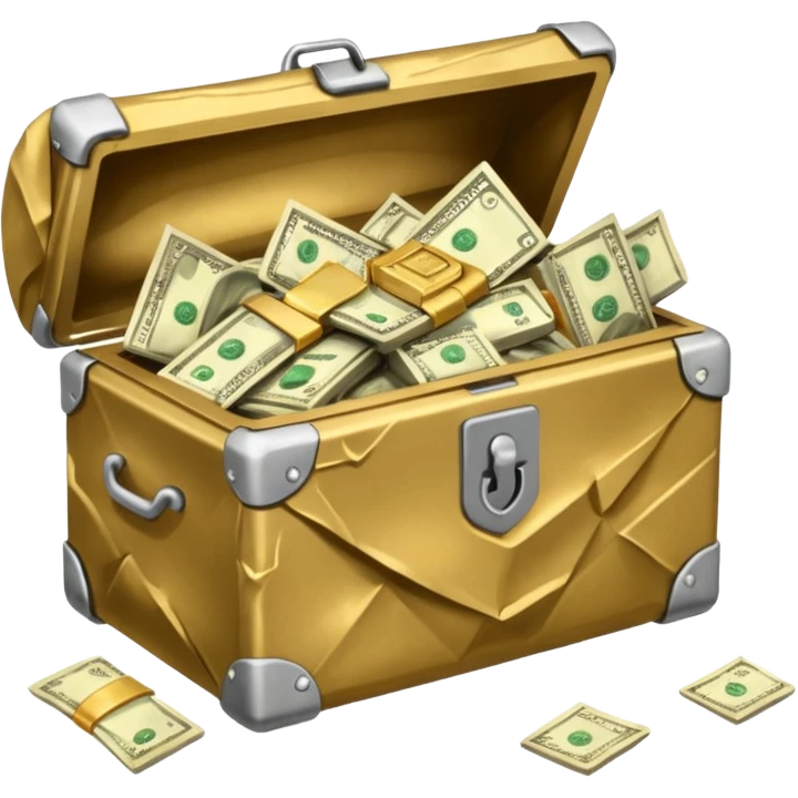 safe that is open with   money left in it emoji