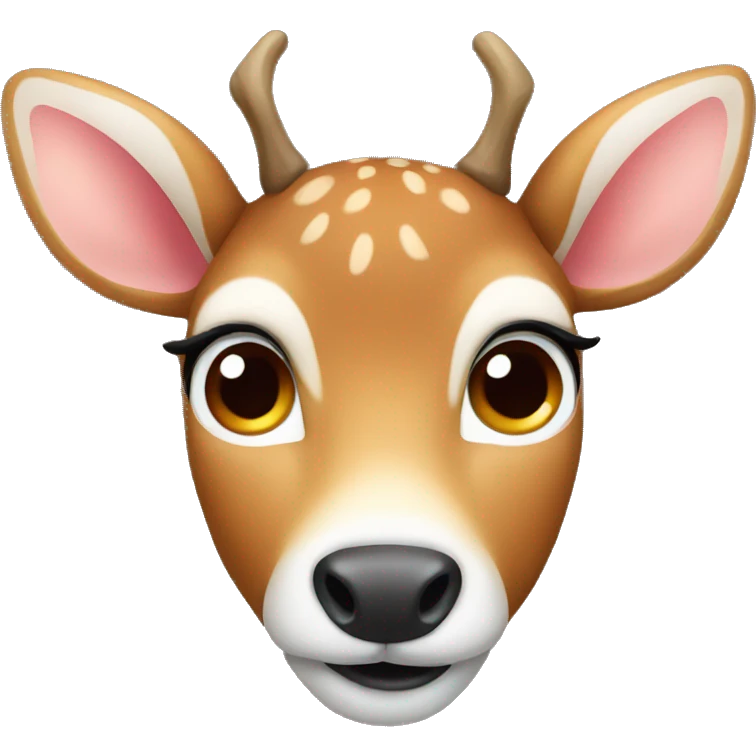 Deer with adorable eyes emoji