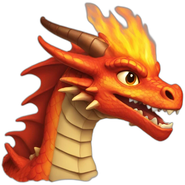 Dragon crache du feu emoji