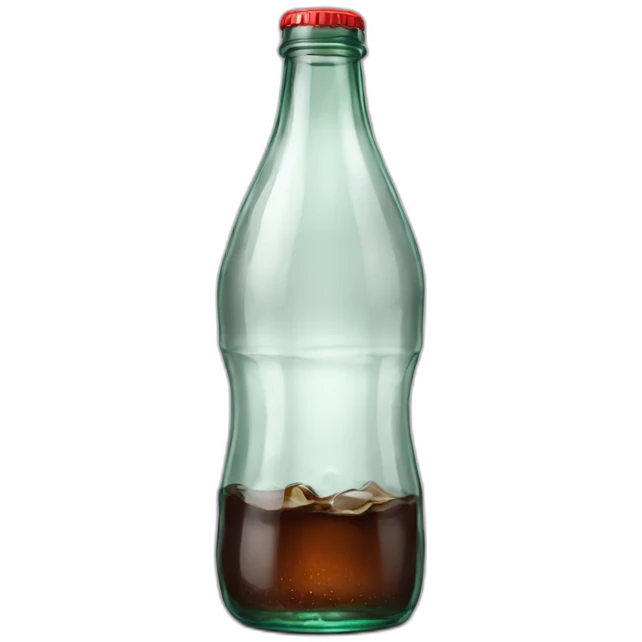 classic clear glass coke bottle emoji