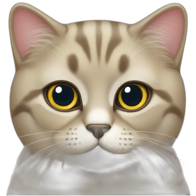 A british cat emoji