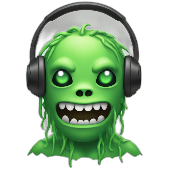 monster with headphones emoji