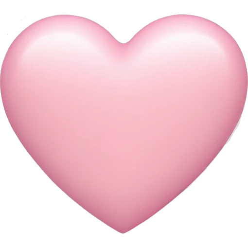 Pastel pink heart emoji
