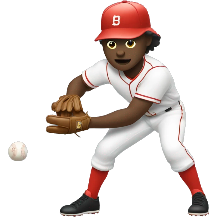 Baseball player striking out emoji