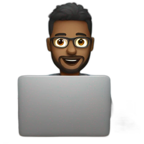 web designer with laptop emoji