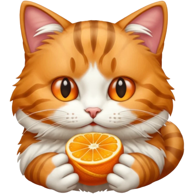 Chat qui mange emoji