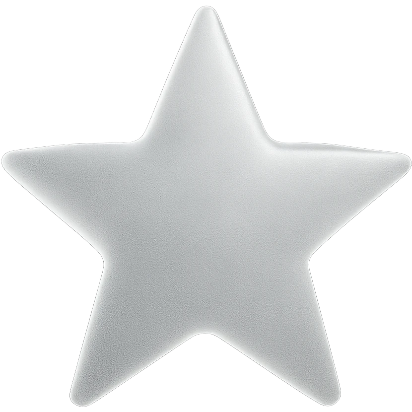 star with a frosted glass effect emoji