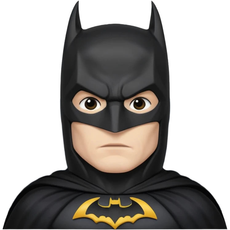 Batman white emoji