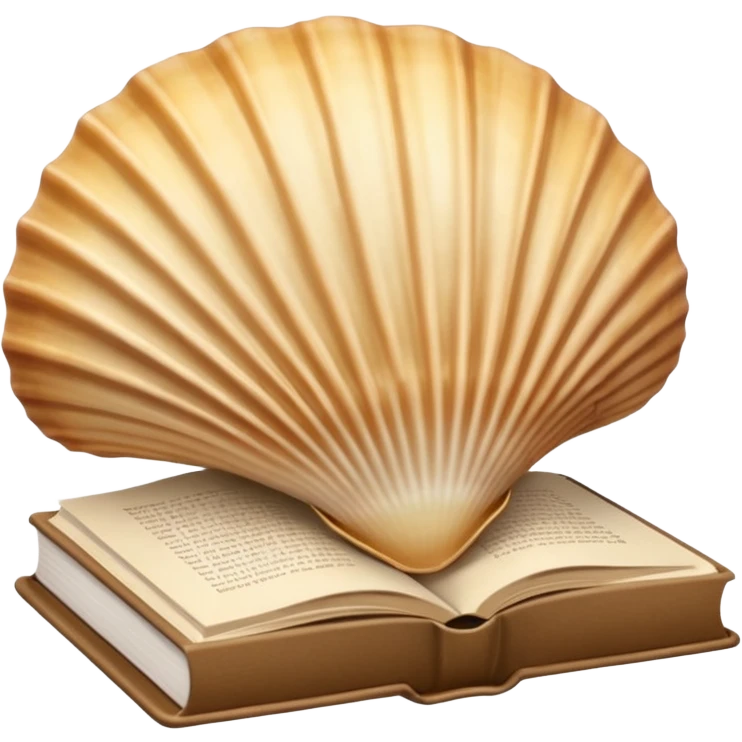 OpenSea shell with book beige satin emoji