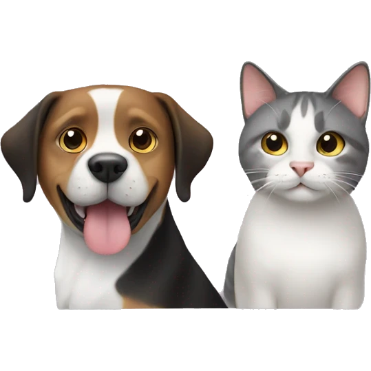 Dog and cat  emoji