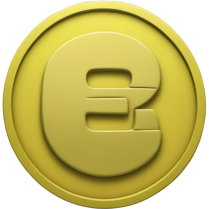 ruble sign on a yellow coin emoji