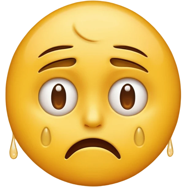 Yellow emoji looking stressed emoji