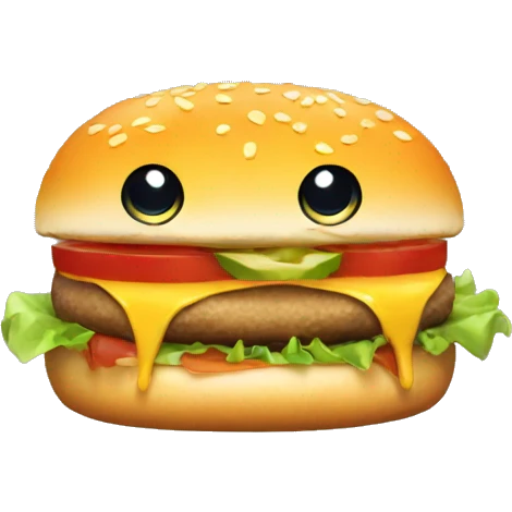 ANGRY cheeseburger emoji