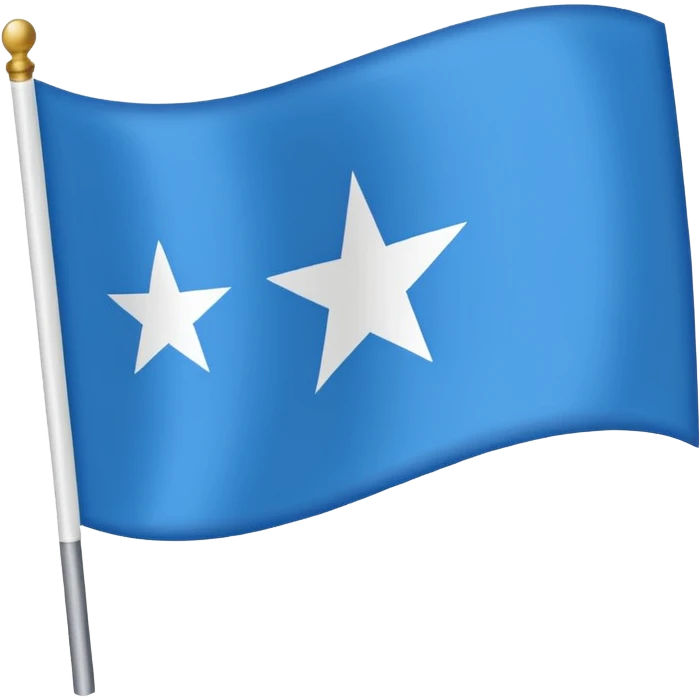 The flag of Awdal state in somalia emoji
