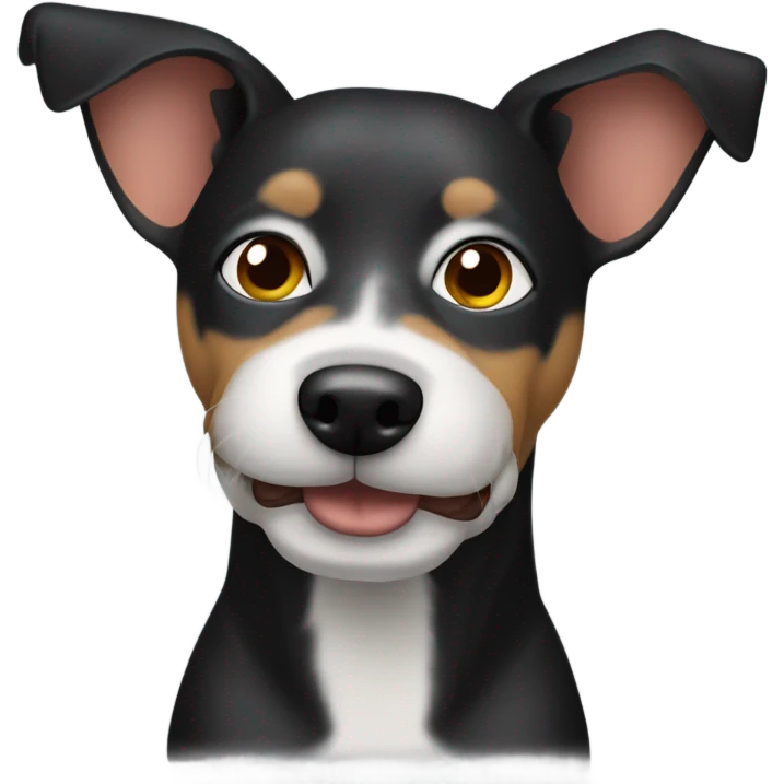 Perro salchicha negro  emoji