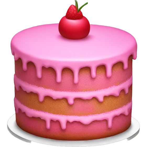 Pink cake  emoji