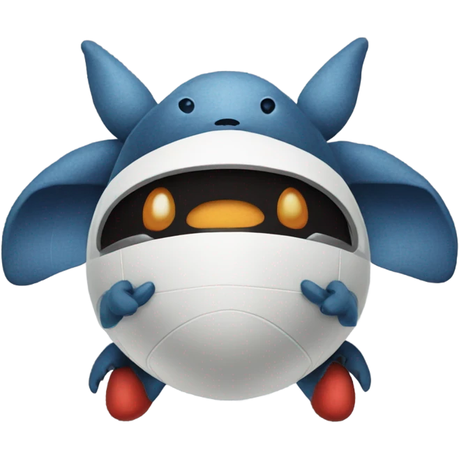 Stitch on spaceship emoji