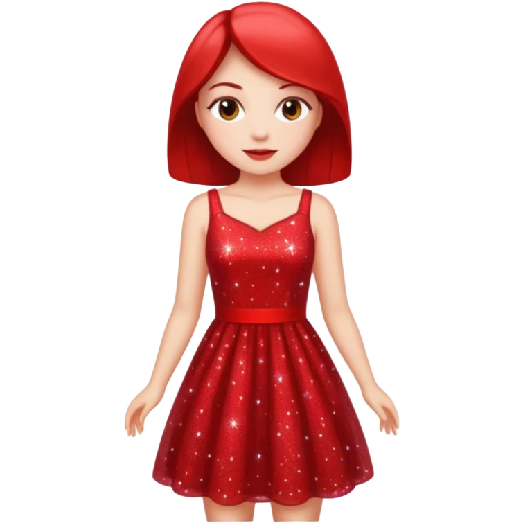glitter red Summer emoji