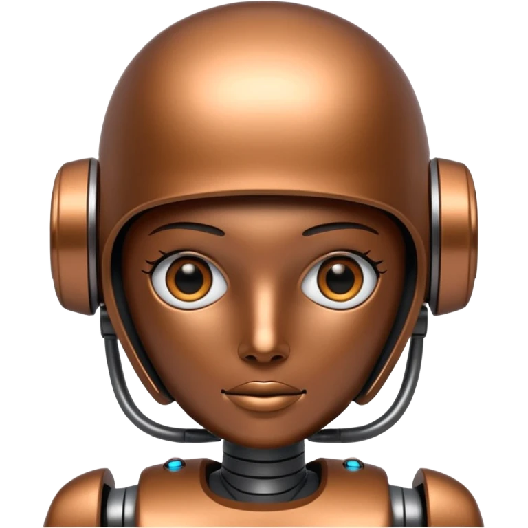 make a 67 made of the future of a robot emoji